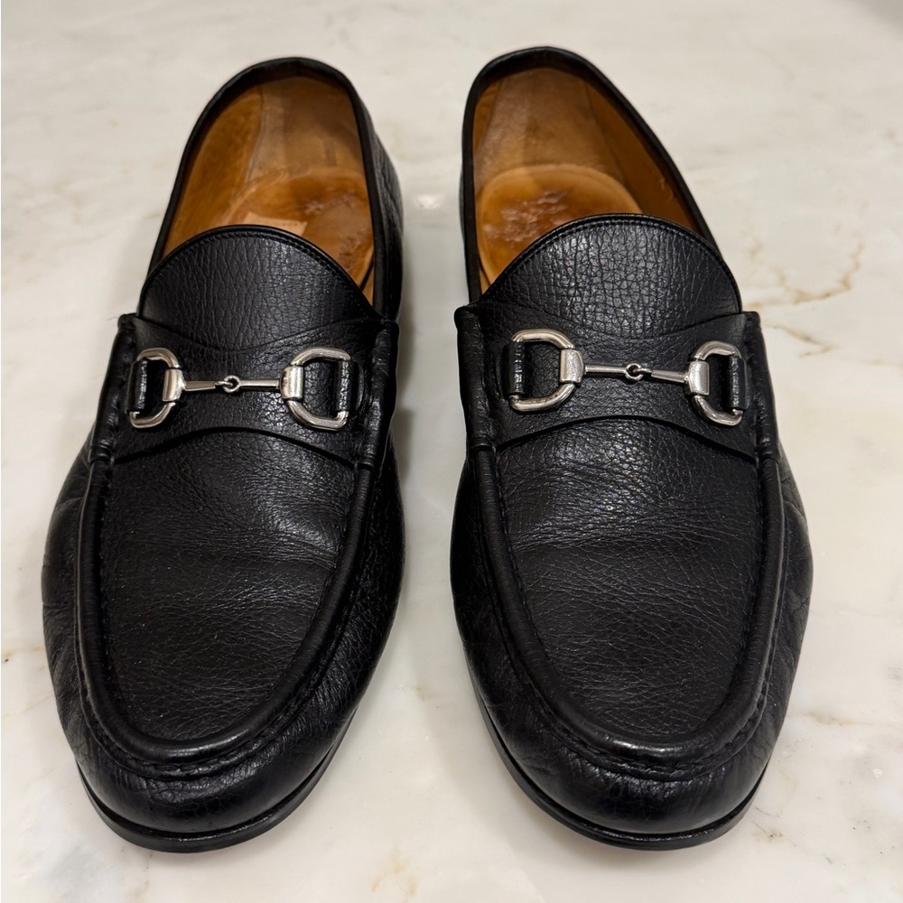 Men’s Gucci Black Leather Loafers